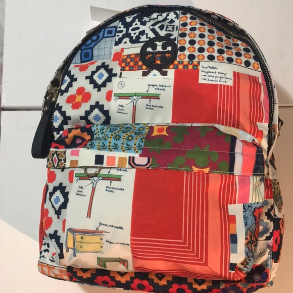 Tory Burch Handbags - Tory Burch Nylon Printed Backpack